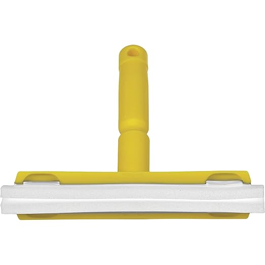 Vikan 77516 Squeegee,Fixed Head,Bench,10",PP/RB,Yellow
