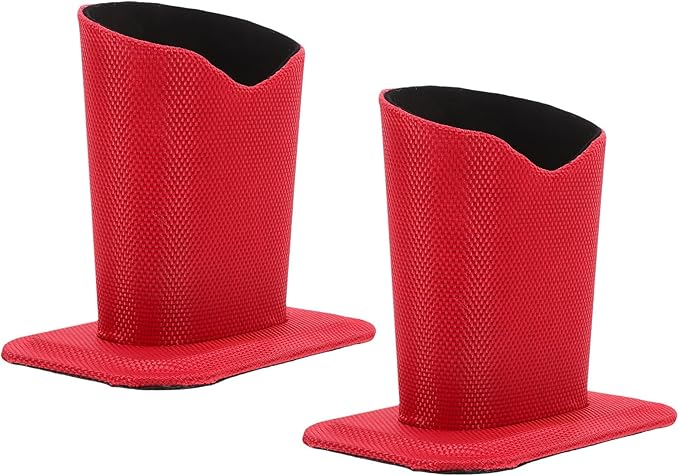 BESPORTBLE Red Oxford Cloth Eyeglasses Holder Stand for Desk and Nightstand Stable Upright Support Glasses Organizer for Home and Office Protective Display for Sunglasses and Eyewear