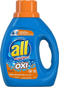 All Stainlifters Laundry Detergent Liquid with OXI Stain Removers and Whiteners, Fresh, 20 Loads, 36 Fl Oz