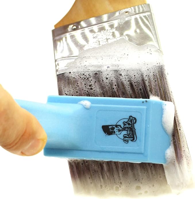 Pretty Boy Paint Cleaner & Conditioner – Eco-Friendly Solution for Cleaning & Conditioning Paint Brushes, Rollers, and Tools – Removes Water-Based Paints, Stains, Primers, and More (8.8 oz Bottle)