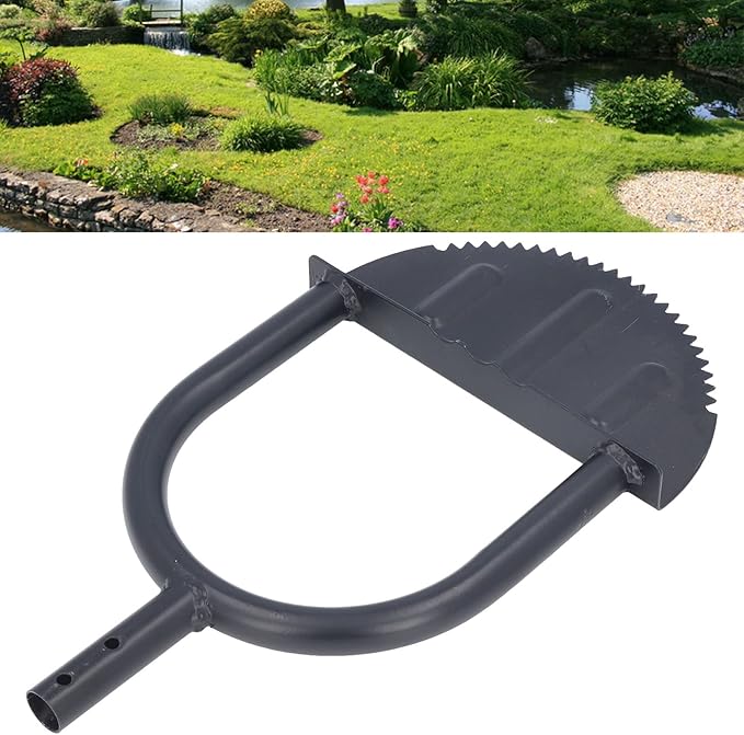 Half Moon Garden Shovel Manual Lawn Edger for Trimming Edging Carbon Steel High Hardness Durable Easy Cleaning Tool
