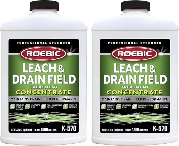 Roebic K-570 32 Fl. Ounce Biodegradable Leach and Drain Field Opener Concentrate (2-(Pack))
