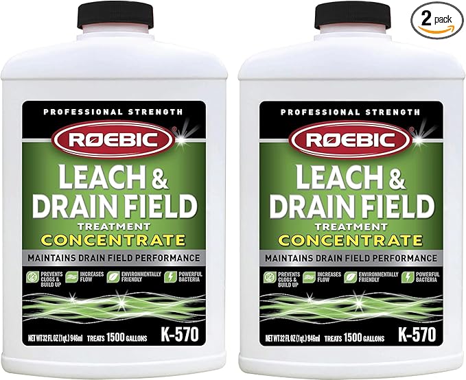Roebic K-570 32 Fl. Ounce Biodegradable Leach and Drain Field Opener Concentrate (2-(Pack))