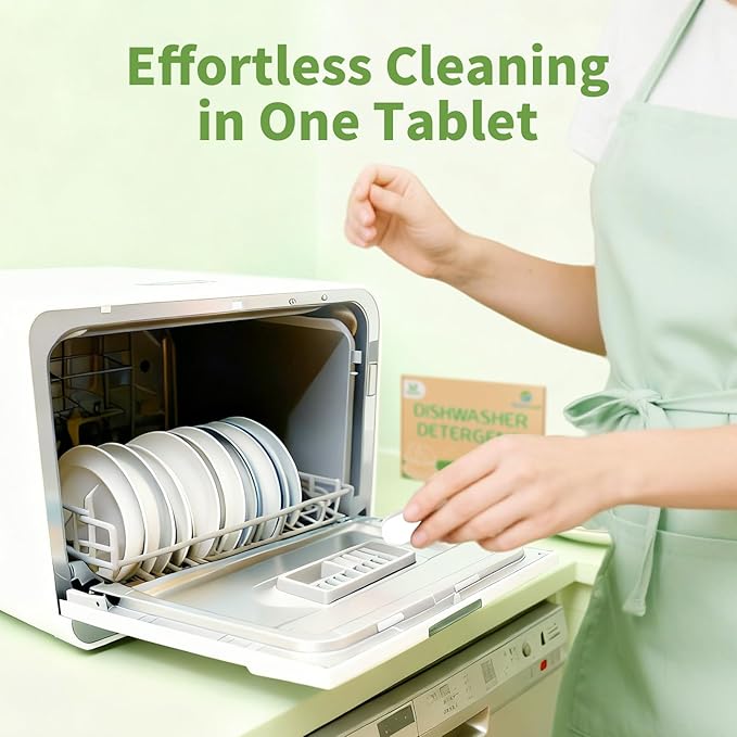 ORIENTLEAF Dishwasher Detergent Tablets, Dishwasher Tablets 32 Count