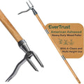 4-Claw Stand Up Weed Puller Tool with Long Handle - Adjustable 30"- 44" Heavy Duty Metal Head Weeder Tool with American Ashwood Handle, Easy Gardening Weed Removal, No Bending or Kneeling