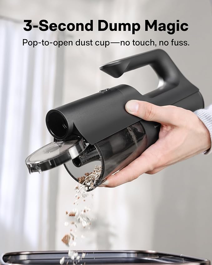 HOTO BlowVac™ Handheld Vacuum Cordless, Car Vacuum Cleaner with 23000Pa High Power, 3 Suction Modes, Electric Compressed Air Duster Blower for Car Interior, Desk, Boat, Home, Outdoor