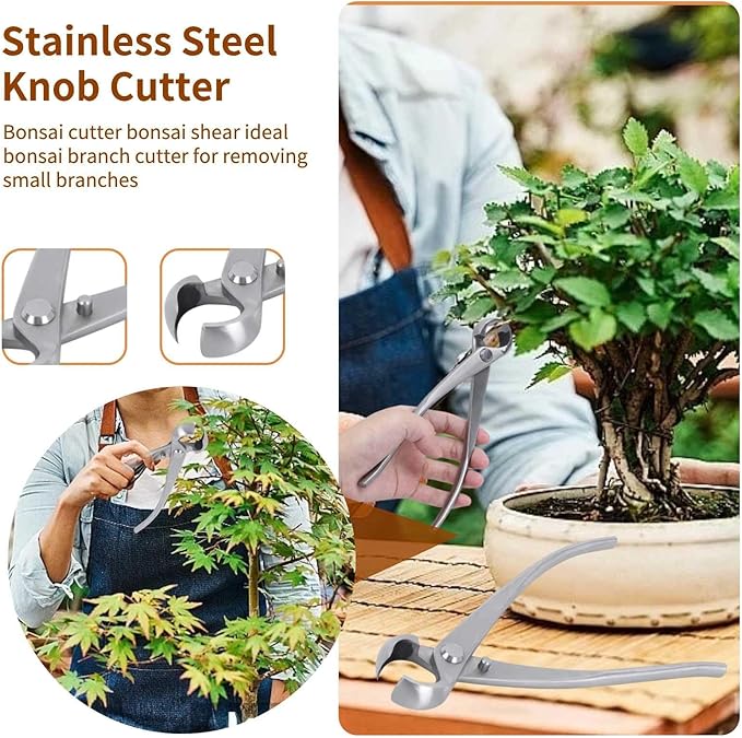 Bonsai Tools Concave Cutter Knob Cutter 180 mm BonsaiCutters Branch Cutter Bonsai Scissor Tree Clippers Pruning BonsaiTrimmer Gardening Tools