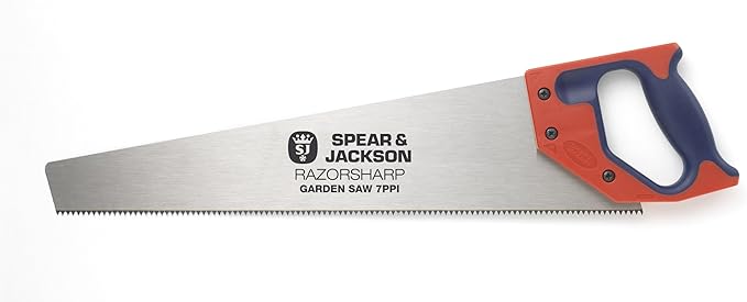 Spear & Jackson 4943BE/12 Razorsharp Garden Saw, Red/Blue