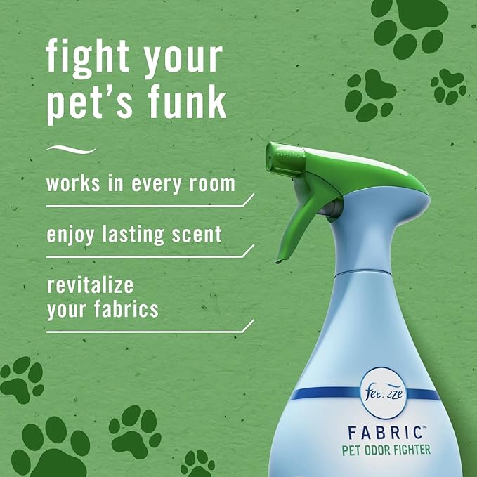 Feb+reze Fabric Spray Air Freshener, Odor-Fighting Fabric Refresher, Pet Odor Fighter, 23.6 fl oz (Pack of 2)