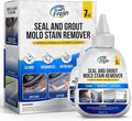 True Fresh Heavy Duty Mold Stain Remover Gel – Powerful Cleaner for Front Loader Washing Machine Seals, Bathroom Grout, Shower Caulking, Tiles & More – 7 oz Cleaning Solution for Stubborn Stains
