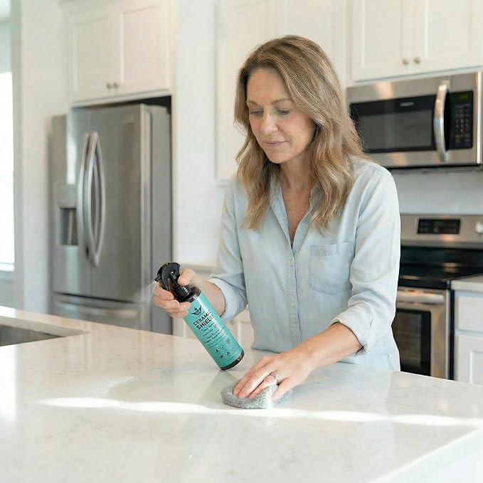 Ceramic Shield Ceramic Coating Spray for Home Surfaces – Anti-Fingerprint Hydrophobic Protection for Stainless Steel Appliances, Countertops, Glass & Shower Doors – Multi Surface Nano Ceramic Coating