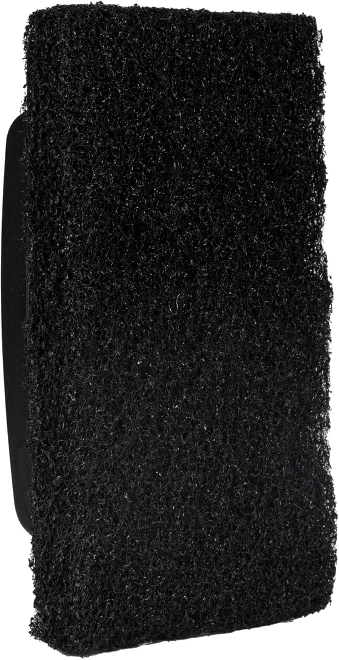 Restaurantware RW Clean 6 Inch x 3.5 Inch Scouring Pads 10 Multi Purpose Scrub Pads - Non Abrasive Heavy Duty Black Nylon Scrub Pads For Cleaning For Cleaning Or Scrubbing