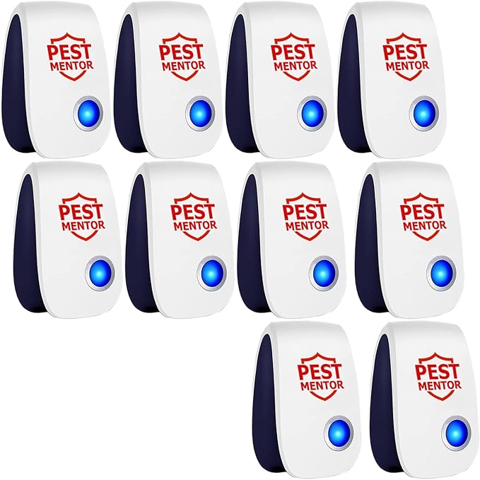 Ultrasonic Pest Repellent 10Pack, Electronic Pest Control Insect Repeller for Bugs, Roach, Rodent, Spider Mouse Repellent Pest Control Device for Home Kitchen, Bedroom
