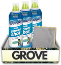 Power Shot Fresh Scent Cleaner 14 oz Liquid Bundle with Microfiber Cloth – Removes Tough Stains and Freshens Carpets and Rugs – Gift Set (4 Items)
