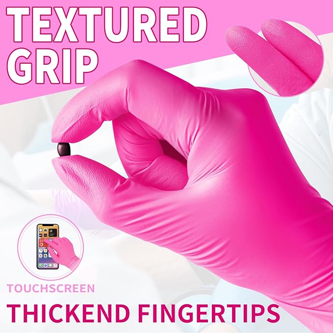 FINITEX Nitrile Disposable Latex-Free Gloves - 3.5mil 100/1000PCS Powder-Free Latex Free Cleaning Medical Exam Food Gloves