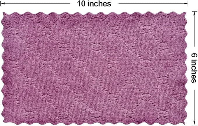lSmall Reusable Cleaning Cloths, 6 x 10 inch, Super Absorbent Multipurpose Dish Cloths, for Furniture Rags, Kitchen Cloths, Tableware Quick-Drying Towels(11PCS)