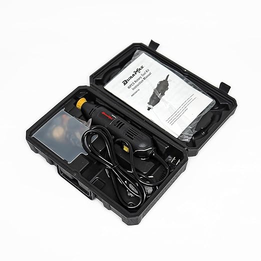 DURAMAX 40-Piece Rotary Tool Kit, Variable Speed 8000-30000 RPM, 120V Corded, with Blow Mold Case, for Cutting, Grinding, Polishing