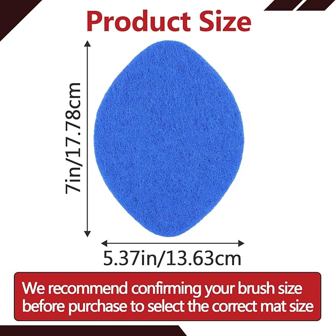 10Pcs Shower Scrubber Refill Pads Compatible with Clorox Tub & Tile Scrubber, Durable Blue Non-Scratch Replacement Pads for Bathroom & Toilet Wall Floor Cleaning