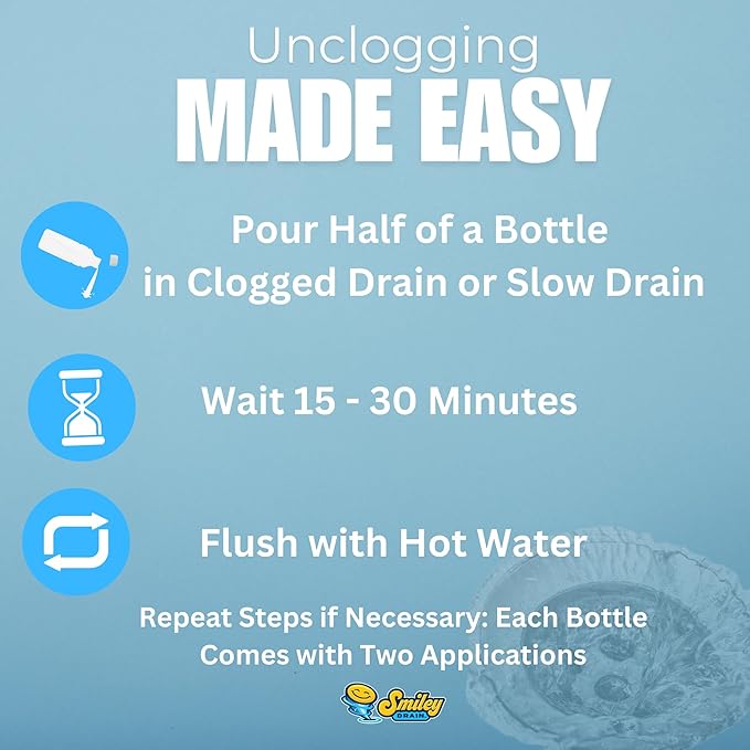 Heavy-Duty Drain Opener & Maintainer (4-Pack) – Eco-Friendly, Biodegradable, and Odorless | Prevents & Clears Clogs in Drains, Sinks, and Showers
