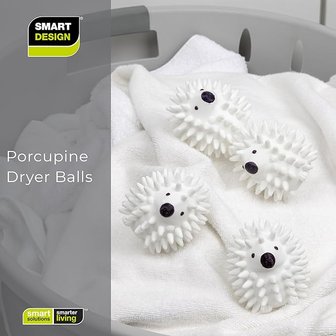 Smart Design Plastic Porcupine Dryer Balls- Set of 4