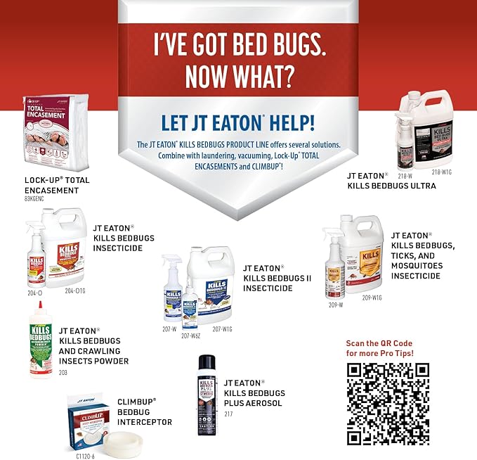 JT Eaton 204-O Bed Bug Killer Ultra, Oil-Based Insect Spray, Non-Staining Formula for Indoor Use, 1 Quart