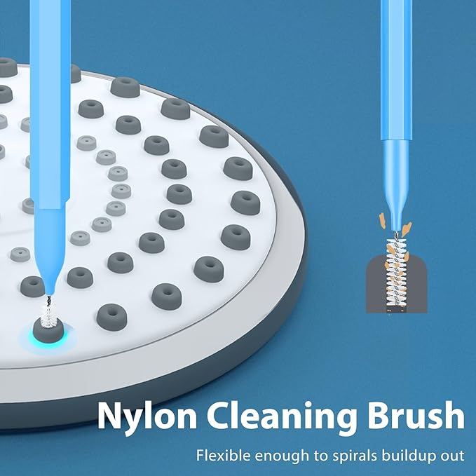 Multiszie Shower Head Cleaner Tool, Shower Head Cleaning Brush for Small Hole Nozzle with Storage Boxes, Showerhead Cleaner Picks Unclogger for Household Bathroom, 30 Pcs