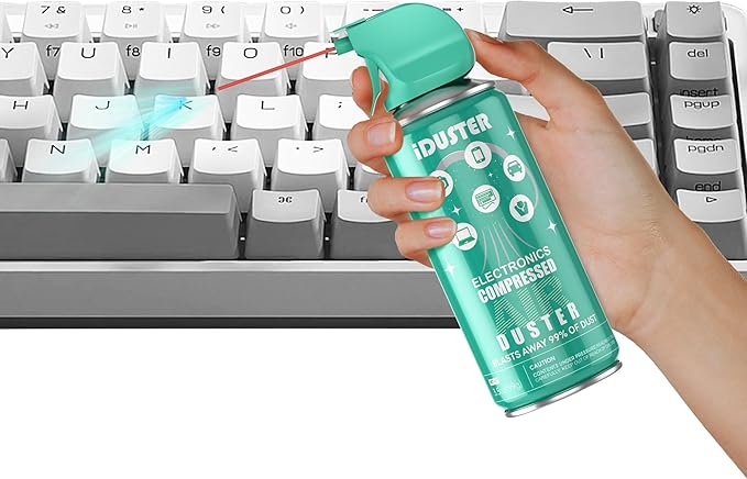 Compressed Canned Air Duster for Computer - iDuster Air Duster Compressed Air Can, 1PCS(3.5oz)