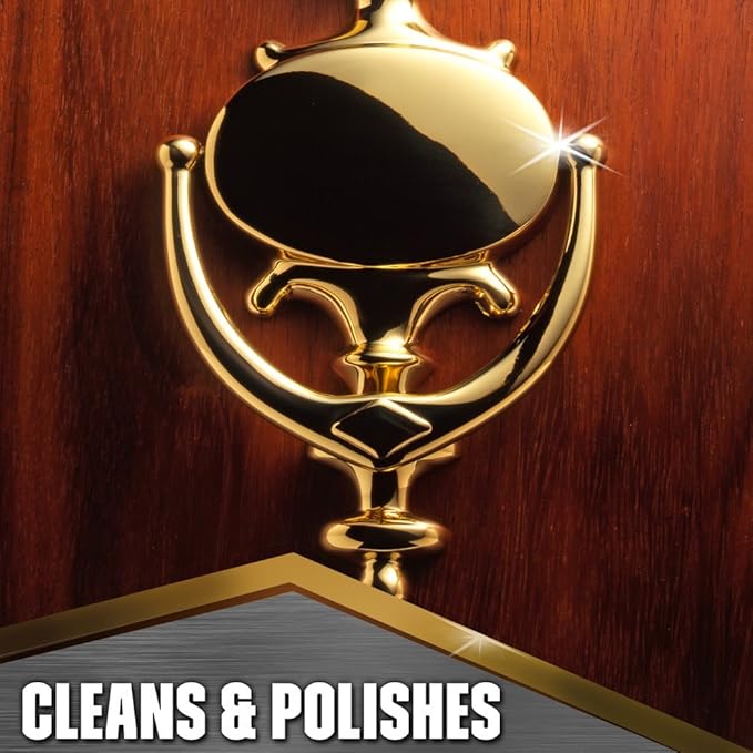 Noxon 7 Liquid Metal Polish, 12 fl oz Bottle for Brass, Copper, Stainless, Chrome, Aluminum, Pewter & Bronze