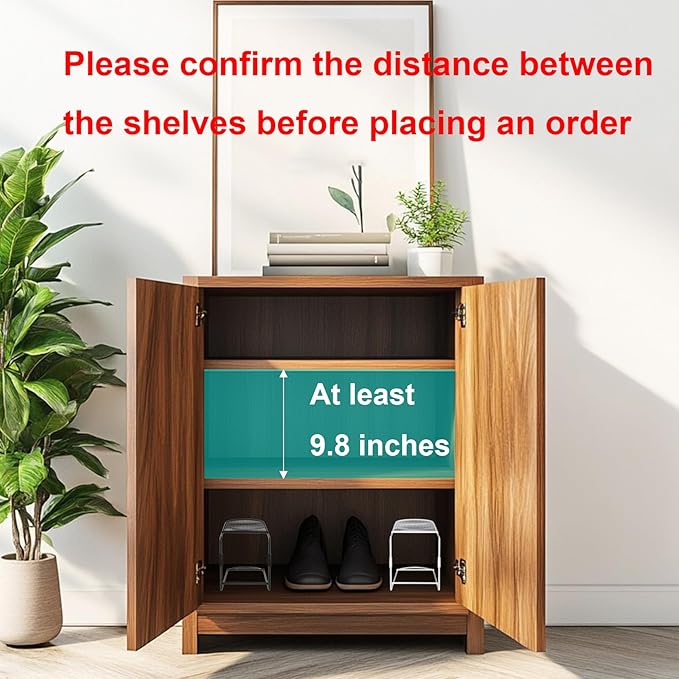 CiBiZi Shoe Slots Organizer 6Pack Metal Shoe Stackers for a Pair of Shoes Display Shelf Shoe Holder Shoe Storage Closet Organizers Shoe Space Saver Organizador de Zapatos White