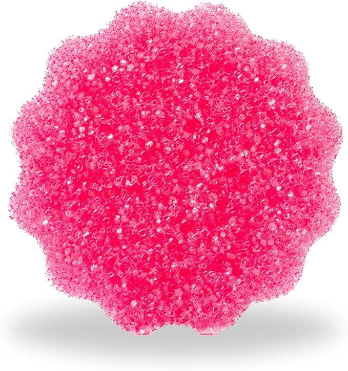 Stardrops – The Pink Stuff – SQeeZY Miracle Dual Sided Scrubber Sponge, Scratch Free Solution for Ultimate Home Cleaning - Perfect for Kitchens, Bathrooms, and Outdoor Use, 3-Pack