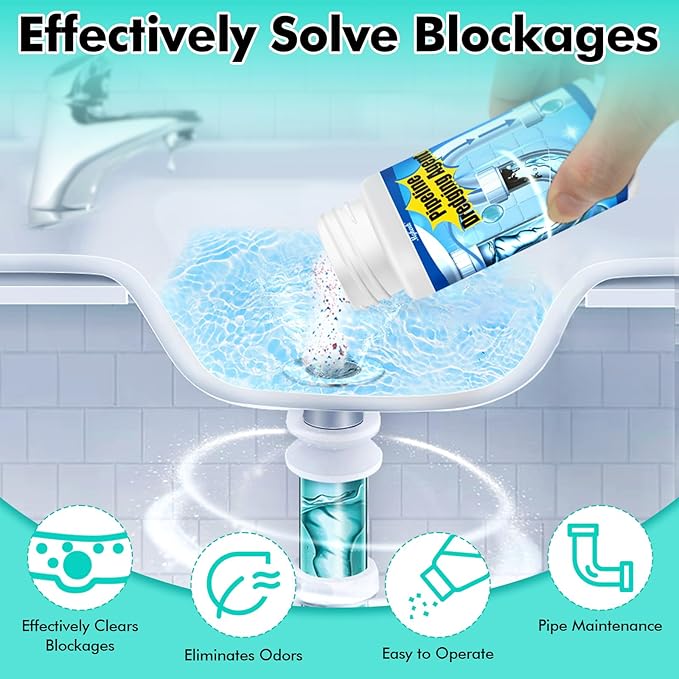 Wild Tornado Drain Clog Remover,Powerful Pipeline Dredging Agent,Unclog Sink Drain Cleaner, for Kitchen Bathroom Sinks Tubs Pipe