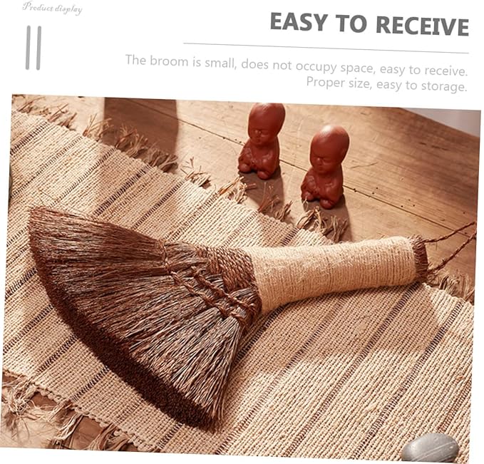 Palm Broom Desktop Broom with Dustpan Household Cleaning Accessory for Efficient Sofa and Bed Cleaning Ideal for Dust and Debris Removal in Home Environments