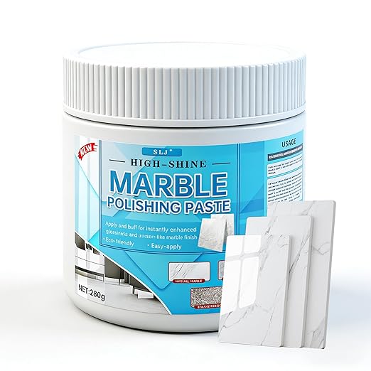 Granite Polishing Paste, Marble Cleaner Countertop, Stone Etch Remover - Professional Polish Compound for Granite, Marble, Quartz & Natural Stone | New Polishing Upgrade, Easier to Use