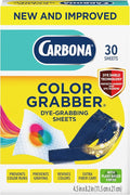 Carbona Color Grabber™ | Protects Laundry from Color Runs or Bleeds | Mix Whites & Colors | in-Wash Dye Grabbing Sheets | 30 Count Per Box, 1 Pack