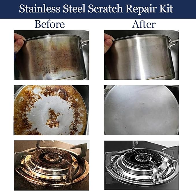 Stainless Steel Scratch Remover Stainless Steel Scratch Repair Kit(2PCS)