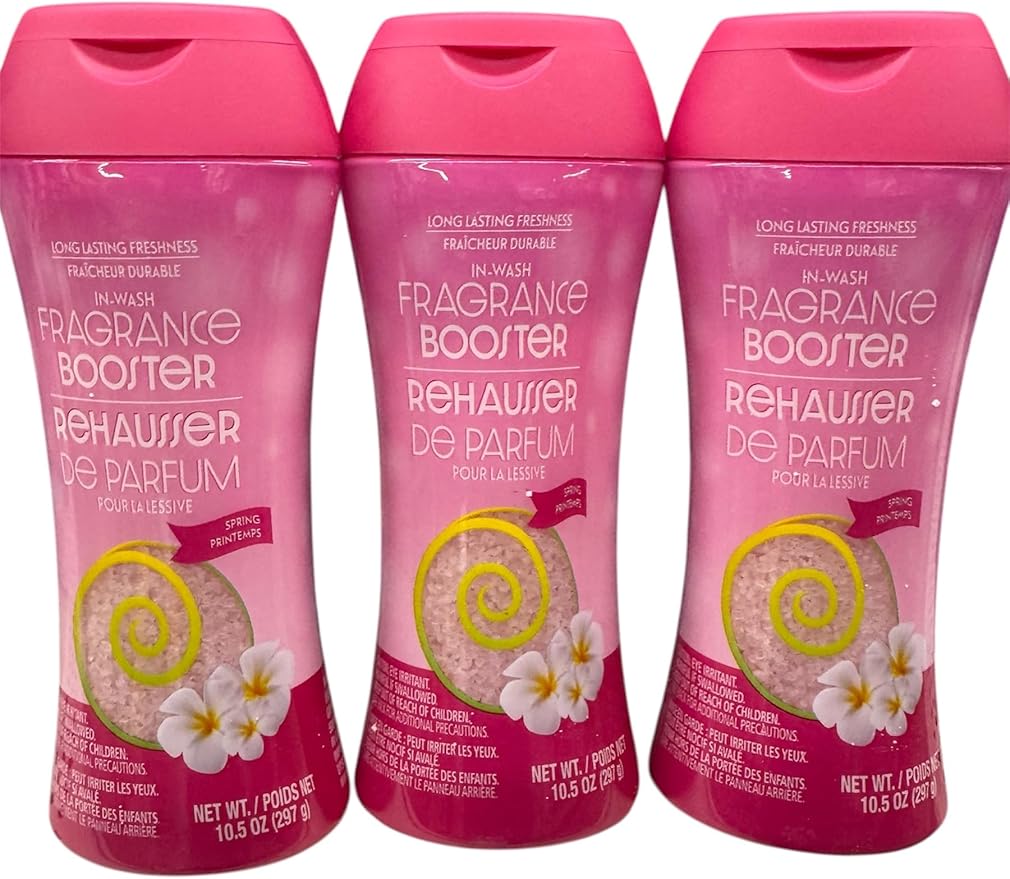 In-Wash Fragrance Booster, Spring Scent, Pink, 10.5 oz, 3 Pack, Long Lasting Freshness