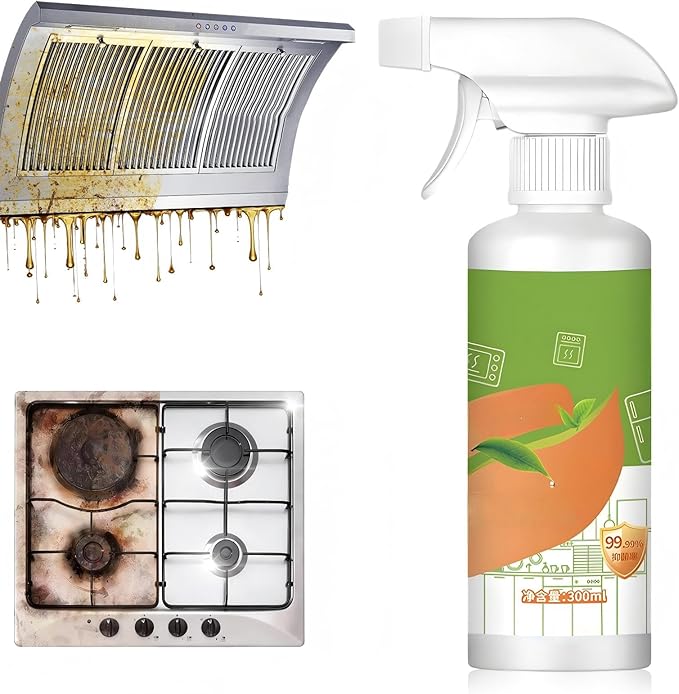 Natural Enzyme Formula to Household Appliances,Fly Clease Multi-Purpose Cleaner, Natural Enzyme Formula for Household Appliances, Multi-Purpose Cleaner for Hood, Oven, Stove & More (1)