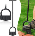 Edger Lawn Tool, 41-inch Long Handle Manual Lawn Edgers with T-Grip, Sharp V Shaped Half Moon Hand Lawn Edging Tool for Effortless Landscaping Sidewalk Yard Garden Flower Bed Border Cable Burying