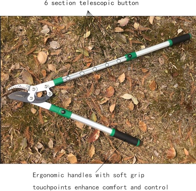 SK5 High-Performance Compound Action Anvil Lopper,Chops Thick Branches with Ease,2 Inch Cutting Capacity,28inch-40inch Telescoping Lopper, Tree Trimmer with Sturdy&Comfortable handle(A）