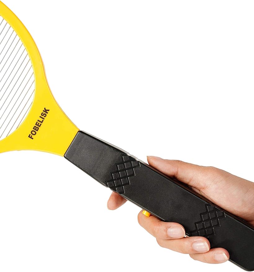Bug Zapper - Electric Fly Swatter - Mosquito Zapper Killer - Fly Zapper - Electric Fly Swatter Racket for Camping, Travel, Outdoor and Indoor Pest Control (2AA Batteries Included)