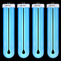BF190 Replacement Bulb Compatible with Flowtron BK-40D Bug Zapper, 10 Inch FUL32T8/BL U Type Replacement Light Bulb for 32W Outdoor Electronic Insect Mosquito Killer(4 Pack)