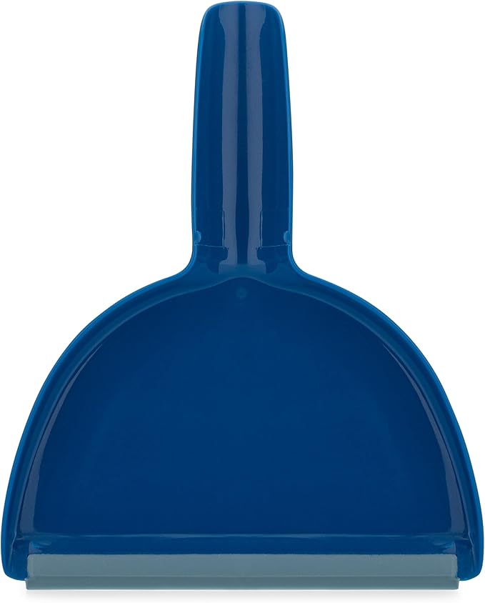 Small Broom with Snap-on Dust Pan, Blue Hefty Durable (1)