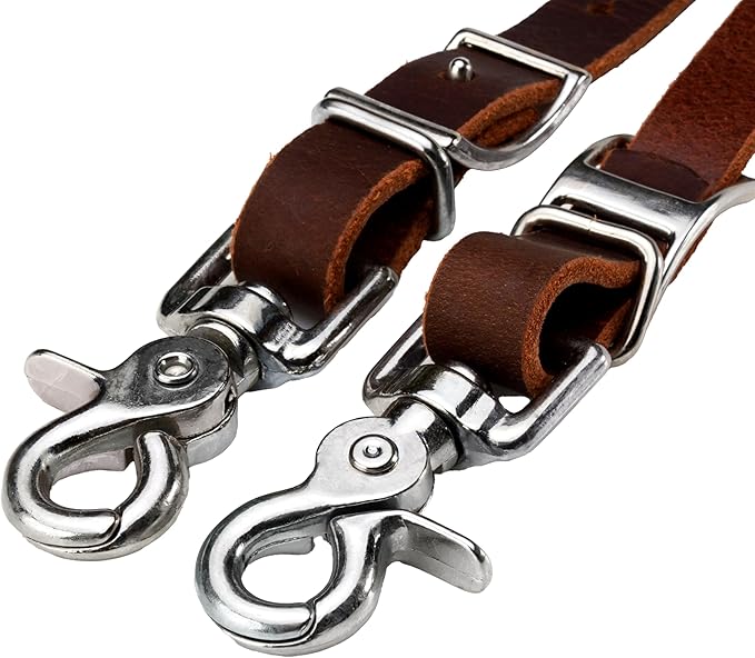 COUNCIL TOOL Leather Shoulder Sling - Wood Craft Carrying Strap for Camp Carver and Pack Axe with Adjustable Design & Lobster Claw Clasps, Made in The USA - AM-SLING02