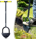 Colwelt Saw-Tooth Edger Lawn Tool, Half Moon Lawn Edger with T-Grip, Sidewalk Grass Long Handled Step Edger, 38-Inch