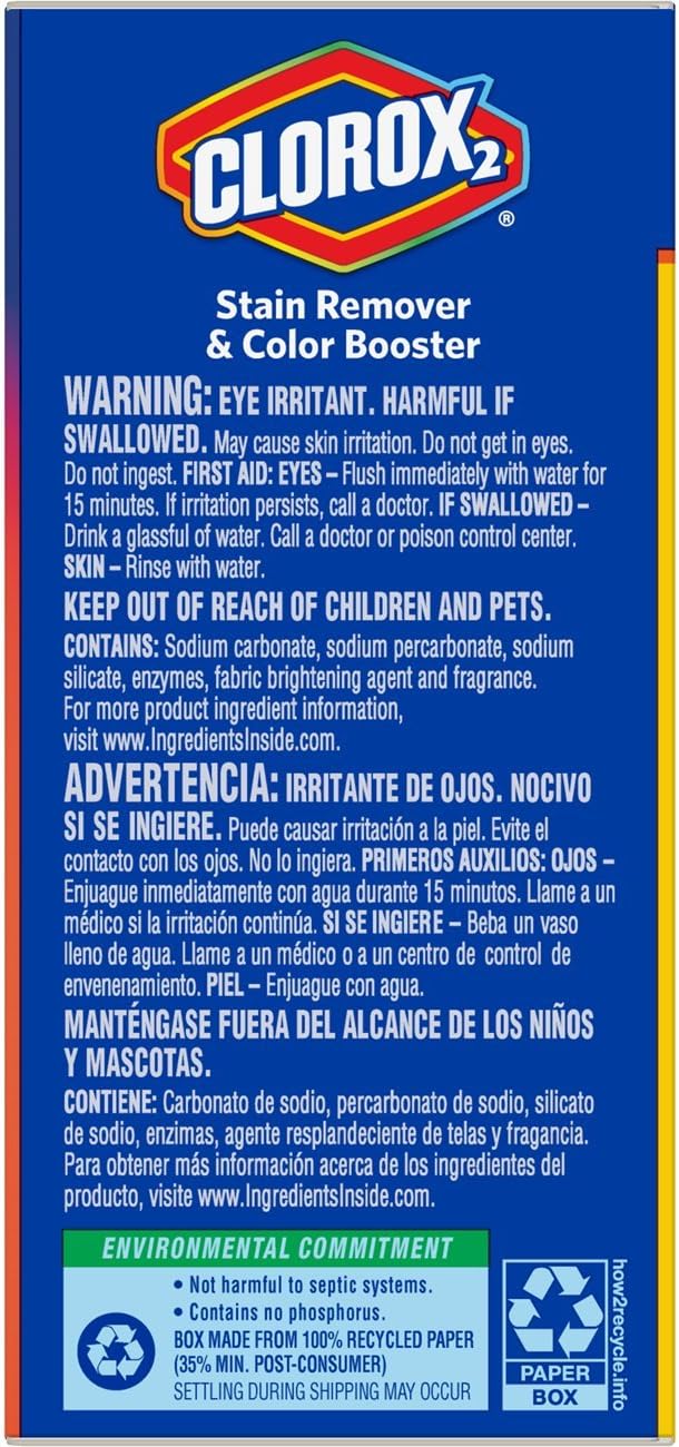 Clorox 2 Laundry Stain Remover and Color Booster Powder, 49.2 Ounces