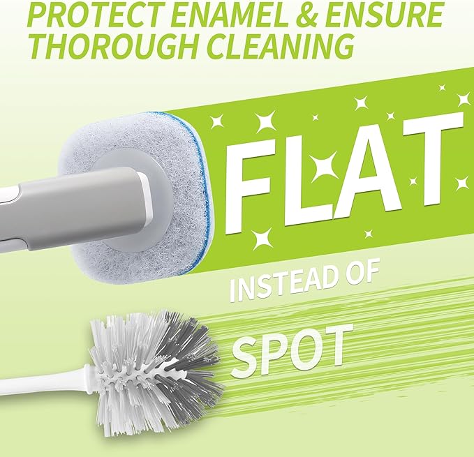 Toilet Bowl Cleaner Wand Refills Compatible with CLOROX, 21 Count Disposable Toilet Brush Refills, Replacement Heads for Toilet Cleaning System