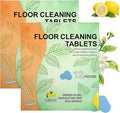 Floor Cleaner Tablets Hard Floor Cleaner Tablets, Deep Cleans for Multiple Hard Floors for Tile, Vinyl, Hardwood, Fresh Lemon Scent, Compatible with Robot Mops & Wet/Dry Vacuums(2PCS)