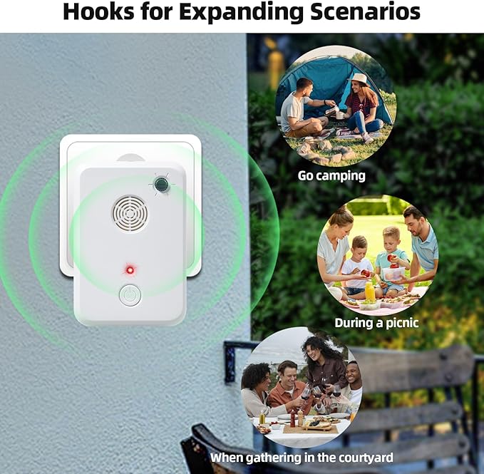 Bat Deterrent Devices: Plug in Bat Deterrent for Attic,Outdoors & Indoors - Bats Removal Keep Away System for Porch,House,Friendly to Human & Pet (4)