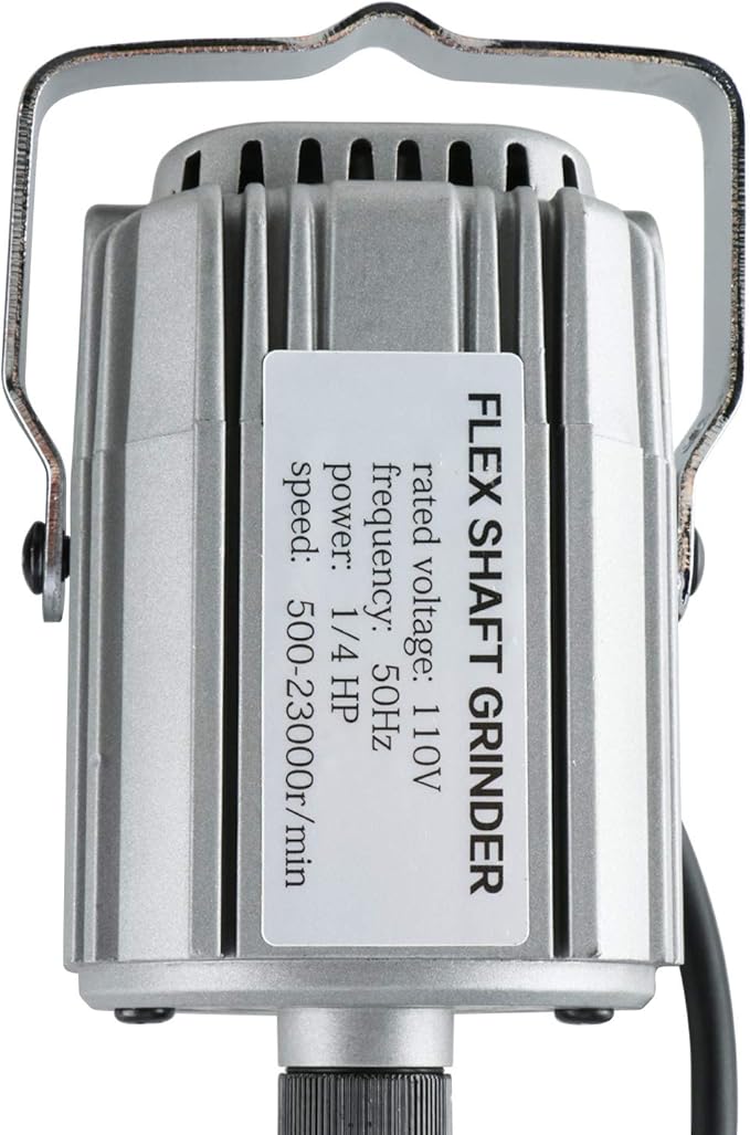 780W Strong Power Flex Shaft Hanging Grinder, 23000 RPM Electric Multi-function Metalworking Tools, 1/4"HP Rotary Tool Repair Kit, Foot Pedal Control Metal Flexible Shaft (780W)