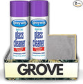 Sprayway Glass Cleaner Spray 19 oz Bundle with Microfiber Cloth – Window, Mirror & Shower Glass Cleaner for a Shine – Gift Set (2 Items)